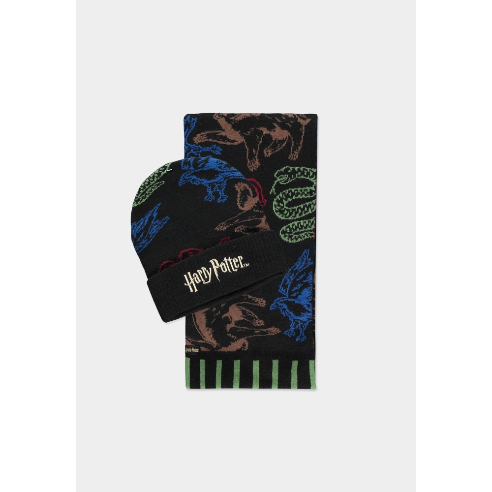 Harry Potter - Giftset Bonnet & écharpe - Noir